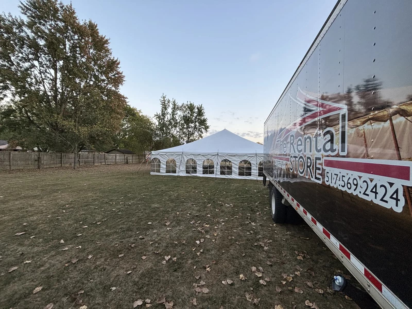 Party rental setup in Jackson, MI